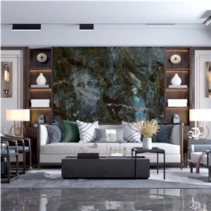 Blue Labradorite Granite Polished Slab Tile