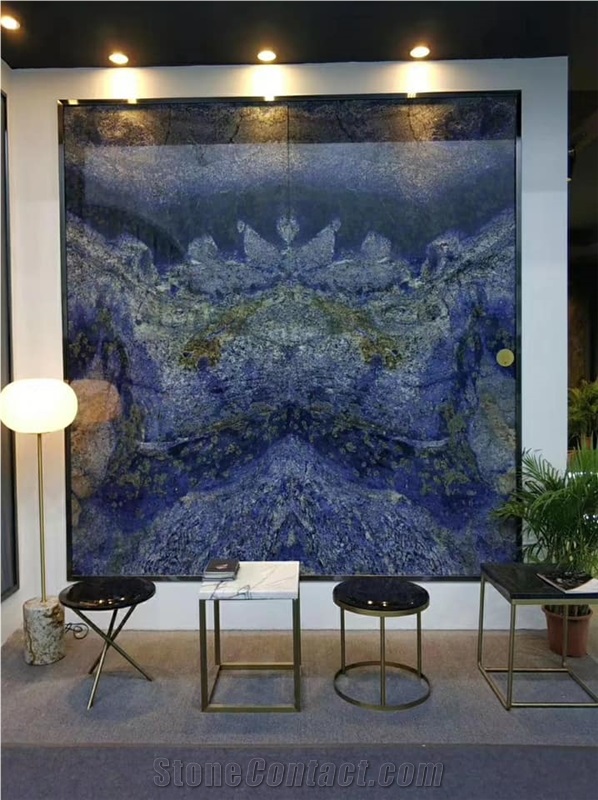 Blue Sodalite Granite Polished Slab Tile