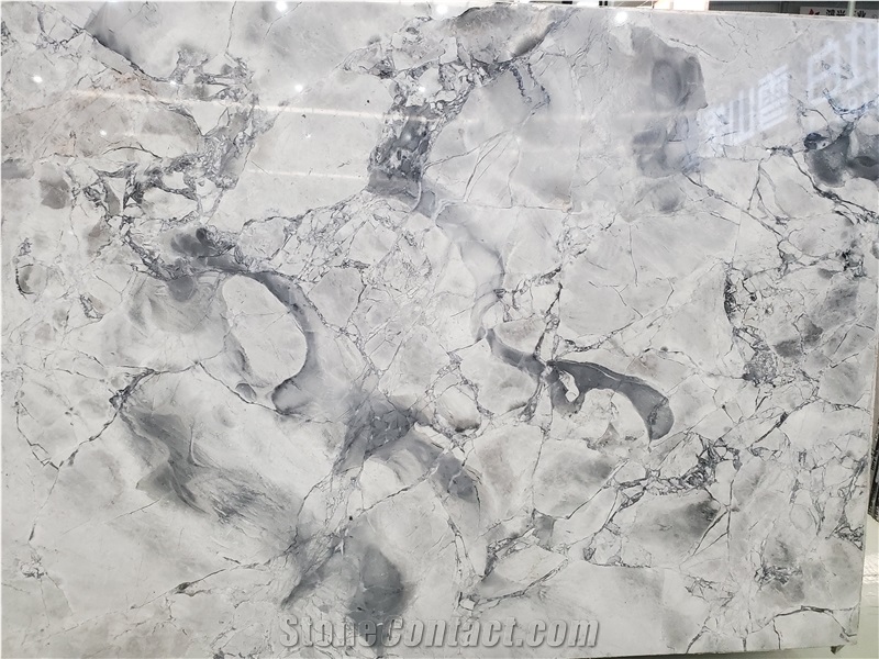 Brazil Calacatta Grey Marble Polished Slab Tile