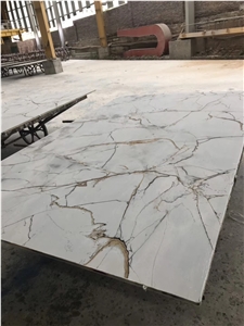 Calacatta Grey Quartzite Polished Kitchen Countertops