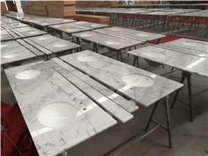 Carrara White Marble High Quality Polished Bath Top