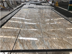 China Apollo Marble Polished Slab Brown Beige Tile