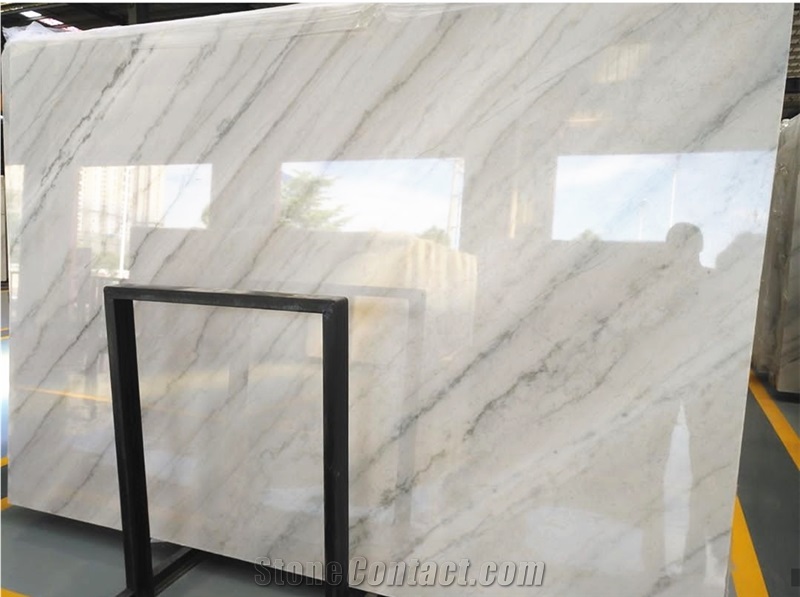 China Popular Guangxi White Marble Slab Wall Tile