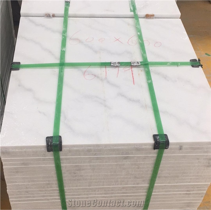 China Popular Guangxi White Marble Slab Wall Tile