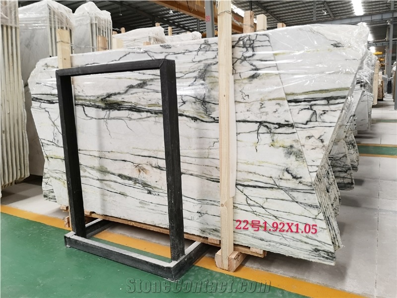 Clivia Green Marble Polished Marble Slab Floor Tile