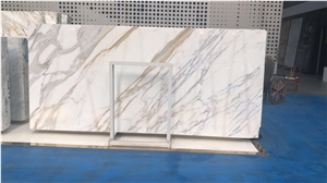 Gold Calacatta Marble Polished Natural Slab Tile Gold Calacatta Marble Polished Natural Slab Tile