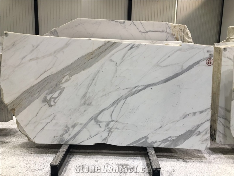 Gold Calacatta Marble Polished Natural Slab Tile