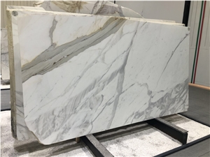 Gold Calacatta Marble Polished Natural Slab Tile