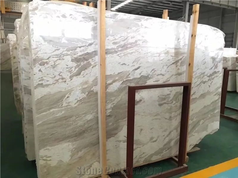 Greece Ionian Marble Polished Grey With Beige Slab