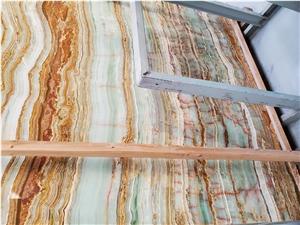 Green Jade Onyx Luxury Polished Slab Tile