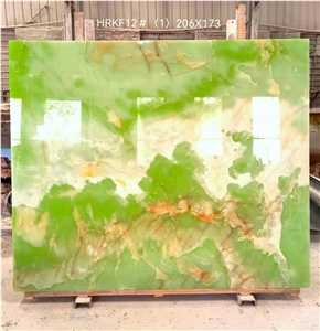 Green Onyx Jade Polised Slab Wall Tile