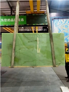 Green Onyx Light Color Tile Jade Polished Slab