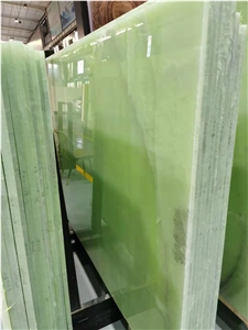 Green Onyx Slab Jade Luxury Polished Slab Tile