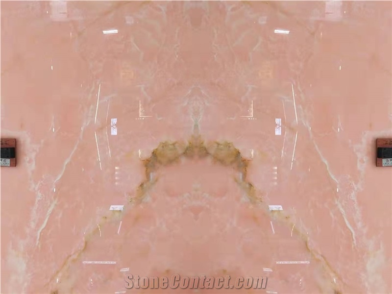 High Quality Pink Onyx Polished For Background Wall