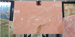 High Quality Pink Onyx Polished For Background Wall