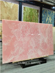 High Quality Pink Onyx Polished For Background Wall