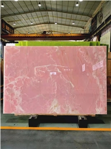 High Quality Pink Onyx Polished For Background Wall