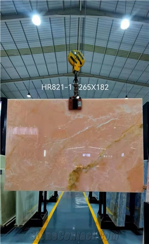 High Quality Pink Onyx Polished For Background Wall