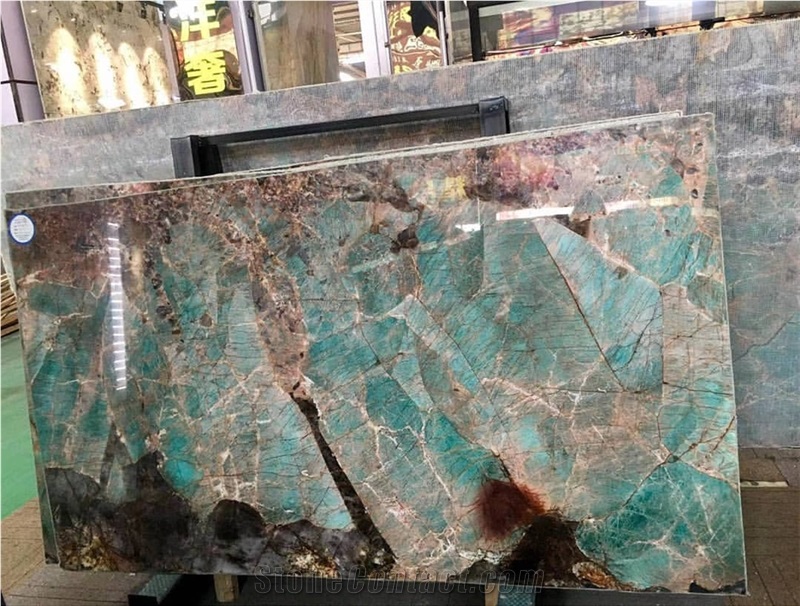 Luxury Stone Amazon Green Quartzite Slab Tile Luxury Home