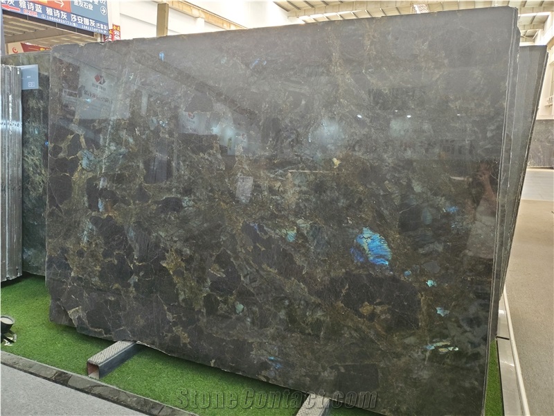 Madagascar Blue Labradorite Granite Slabs