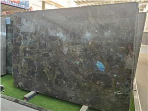 Madagascar Blue Labradorite Granite Slabs