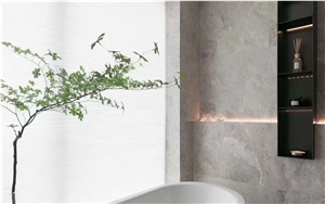 Natural Castle Grey Marble High Quality Polished Slab