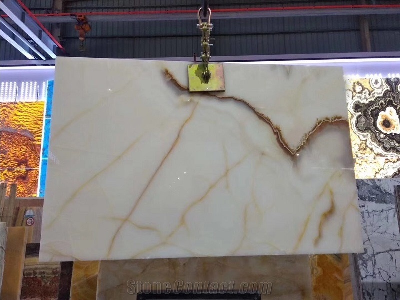 Natural Onyx Hot Sale White Onyx Slab Tile