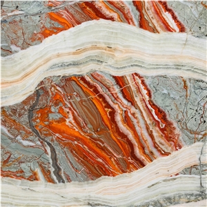 Natural Onyx Rainbow Colorful Slab Luxury Design