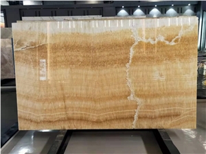 Natural Yellow Honey Onyx Jade Slab Tile