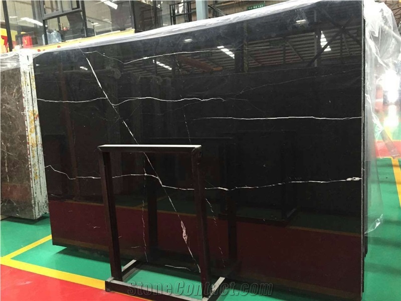 Nero Marquina Black Marble Natural Marble Slab