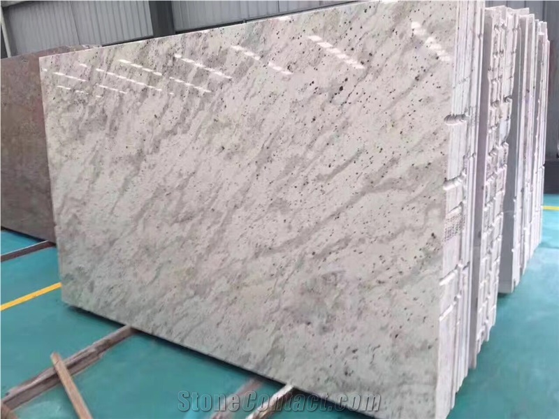 Verde Royal White Jade Granite Polished Slab Wall Tile