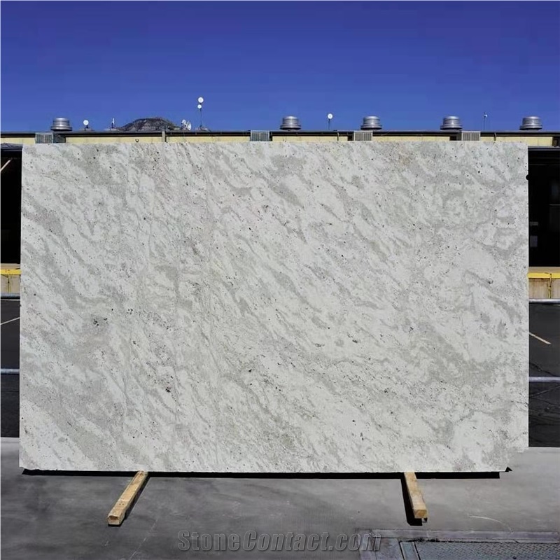 Verde Royal White Jade Granite Polished Slab Wall Tile
