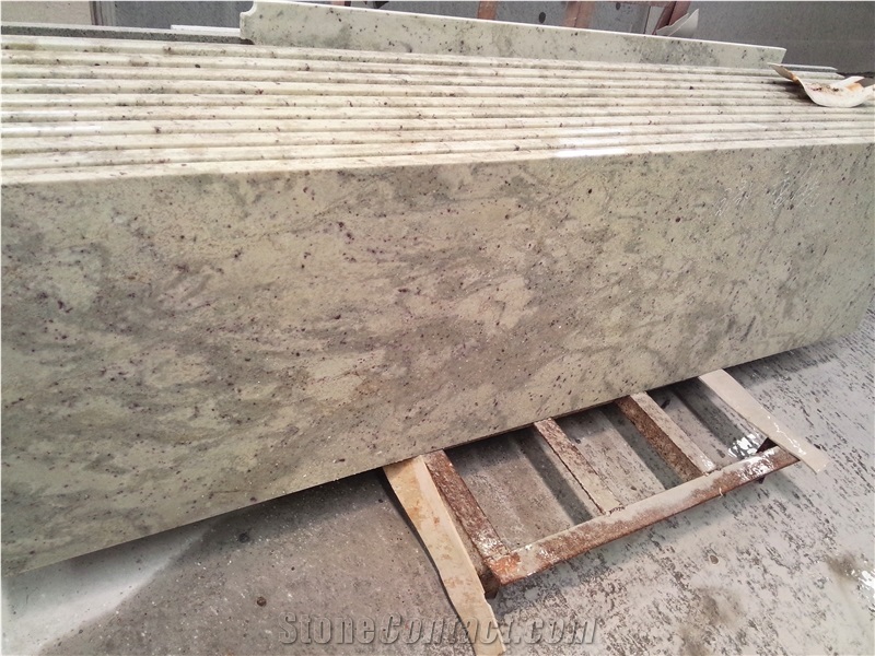 Verde Royal White Jade Granite Polished Slab Wall Tile