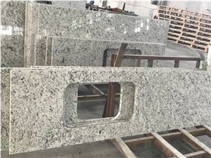 White Rose Granite Polished Kitchen Countertops Island Top