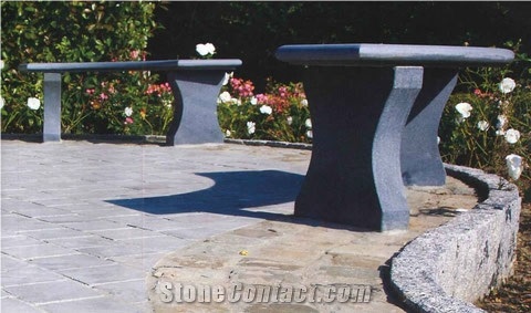 Belgian Blue Stone Exterior Benches