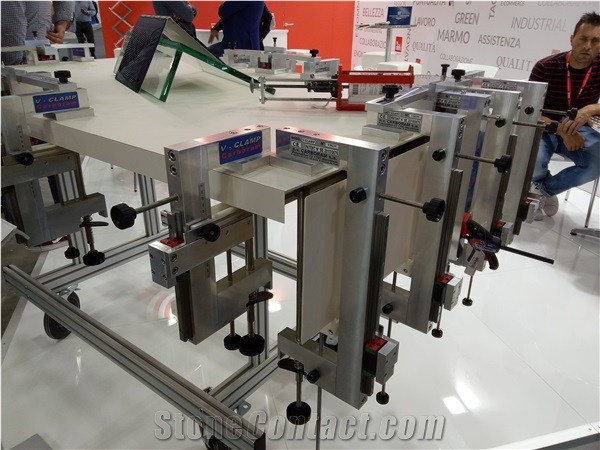 V-Guide Multi Set Stone Working Clamps For Countertops