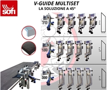 V-Guide Multi Set Stone Working Clamps For Countertops