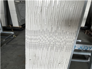 White Calacatta Sintered Stone Slab Wall