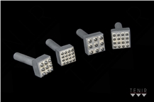 Cylindrical Shank, Square Bush Hammers, Pneumatic Hammering