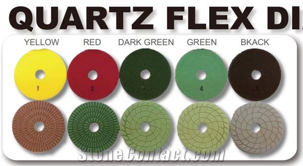 QUARTZ FLEX DIA 5 Step Flexible Diamond Pad For Quartz Stone