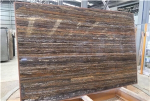 Silver Brown Travertine Slabs Silver Brown Travertine Slabs