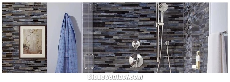 Glass Mosaic Tiles For Bathroom And Kitchen Backsplash