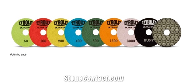 Polishing Pads For Wet Or Dry Usage On Portable Machine