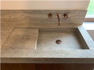 Titanium Travertine Farm Sink- Wash Basin
