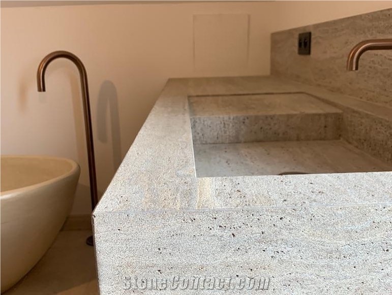 Titanium Travertine Farm Sink- Wash Basin