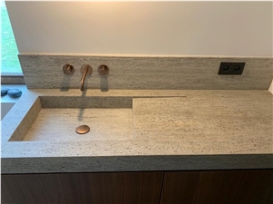 Titanium Travertine Farm Sink- Wash Basin