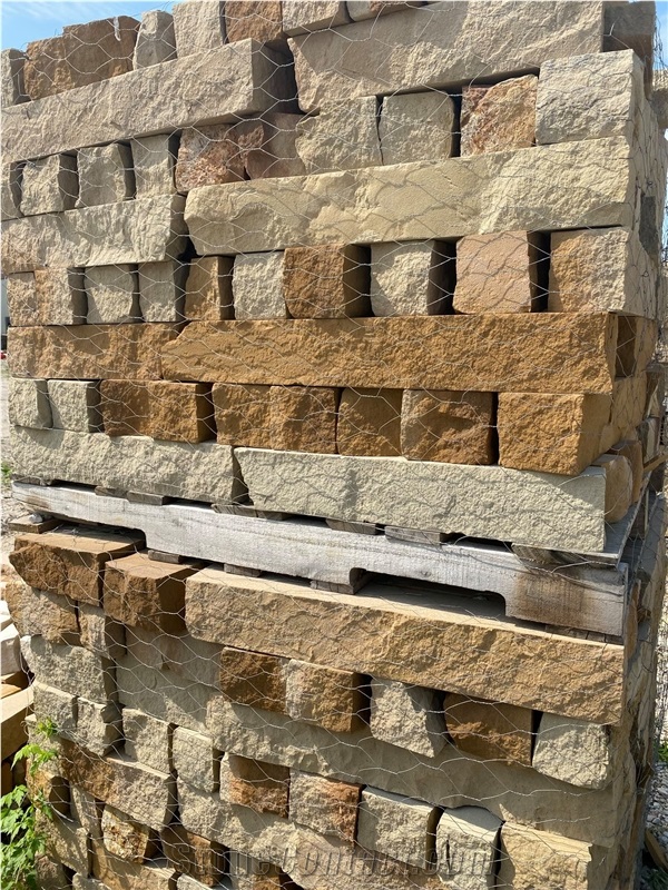 Lueders Limestone, Lueders Grey Limestone Chopped Stone