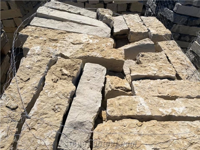 Lueders Limestone, Lueders Grey Limestone Chopped Stone