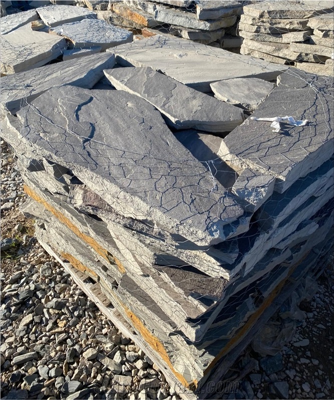 Patio Size & Oversize Silvermist Slate Flagstone