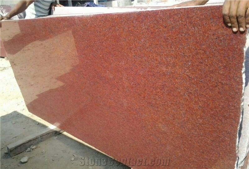 Jhansi Red Granite Slabs, Tiles